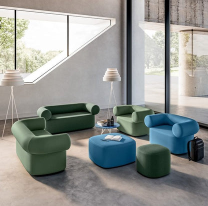 Pouf Abbey Avellana 87 x 83 x 45 cm