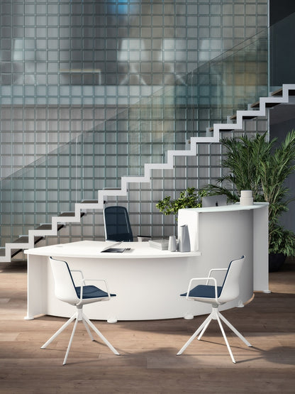 Silla Clue Grafito Base Caballete Giratoria