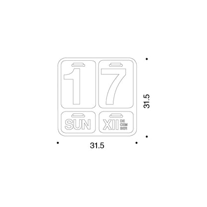 Calendario de pared perpetuo Formosa by Enzo Mari - Danese Milano