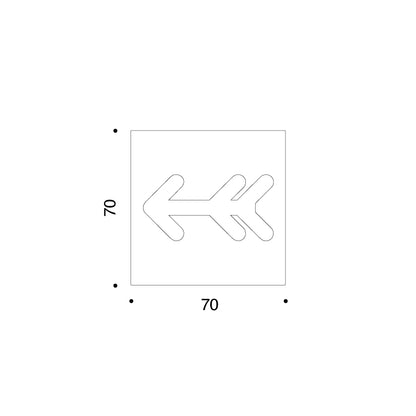 Serigrafia Undici, Freccia by Enzo Mari - Danese Milano